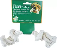 Floss-toy wit klein Speelplezier-hond Gebr. de Boon - Gebr de boon - thumbnail