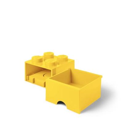 Room Copenhagen LEGO Brick Drawer 4 Geel opbergdoos - thumbnail