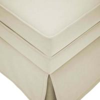 Chaise longue met bolster en rechterarmleuning fluweel crme - thumbnail