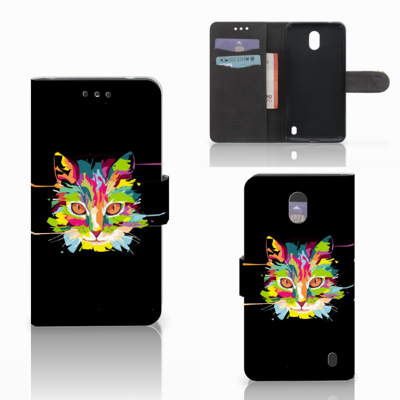 Nokia 2 Leuk Hoesje Cat Color Nokia 2 Leuk Hoesje Cat Color
