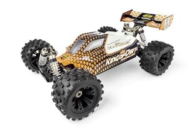 Carson Modellsport King of Dirt 2.0 Oranje, Zwart 1:8 RC auto Elektro Buggy 100% RTR 2,4 GHz Incl. accu, oplader en batterijen voor de zender