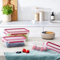 Emsa Clip & Close vershoudbakjes, 3-delige set, 0,55 / 1,0 / 2,2 L doos - thumbnail