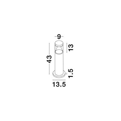 Lyora TuinlampRock design 43cm - 9905025