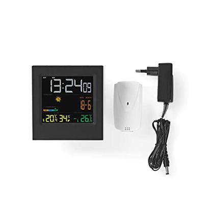 Nedis WEST404BK Weerstation Draadloze Sensor Alarmklok Weersvoorspelling