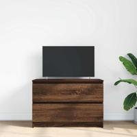 Tv-meubel 80x35x54 cm spaanplaat bruin eikenkleurig - thumbnail