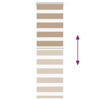 VidaXL Zebra blind 50x150 cm stofbreedte 55,9 cm polyester zandbruin - thumbnail