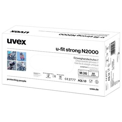 uvex 6096210 u-fit strong N2000 Chemicaliënhandschoen Maat (handschoen): XL EN 420:2003+A1:2009, EN 374-5:2016, EN 374-1:2016 ISO 374-5:2016, ISO 374-1:2016 45