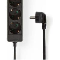 Stekkerdoos | Beschermend contact | 3-weg | 1,5 m | Zwart - thumbnail