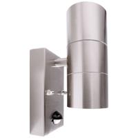 Deko Light Zilly Up & Down Motion 731007 Wandlamp met bewegingsmelder GU10 RVS - thumbnail