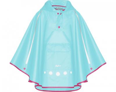 Playshoes regenponcho met tas Aquablauw-XL