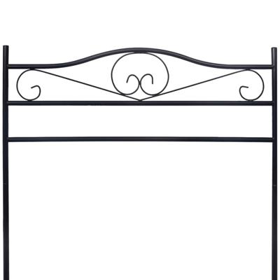 VidaXL Kledingrek staal zwart