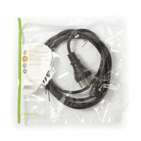 Voedingskabel | Stekker Type K (DK) - IEC-320-C13 | 2,0 m | Zwart - thumbnail