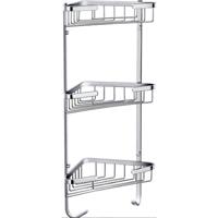 Doucherek Best Design Rome Hoekmodel 3-schaps Chroom - thumbnail