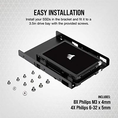 Corsair Dual SSD Mounting Bracket inbouwframe