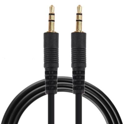 1m 3 5 mm mannetje naar 3 5 mm Male Plug Stereo Audio Aux kabel (zwart + goud vergulde Connector)