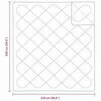 Dekens & Dekbedden Wit 240 x 220 cm Microvezel - thumbnail