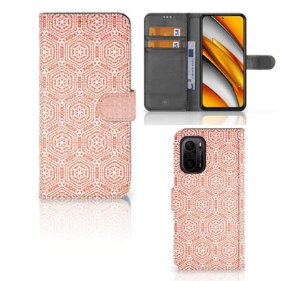 Poco F3 | Xiaomi Mi 11i Telefoon Hoesje Pattern Orange | Portemonnee hoesje