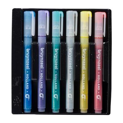 Bruynzeel 6 Glitter viltstiften Bruynzeel 6 Glitter viltstiften