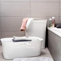 Rotho Brisen Flexibele wasmand 41L wit - thumbnail