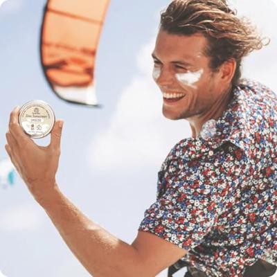 Suntribe Zonnebrandcrème - gezicht & sport - spf 30 - original white - 45 gr