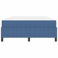 Bedframe met matras Blauw 140 x 190 cm Stof - thumbnail