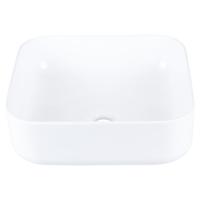 Waskom Differnz Guido Vierkant 39x39x14.5 cm Keramiek Wit - thumbnail