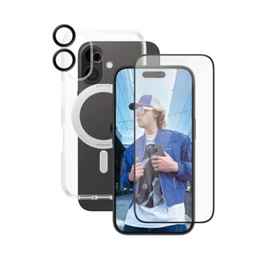 PanzerGlass CARE by ® Panzerglas 3-in-1 Protection B1325+2853+1281 Screenprotector (glas) Apple iPhone 16 1 stuk(s) Anti-vingerafdruk, Krasvast - thumbnail