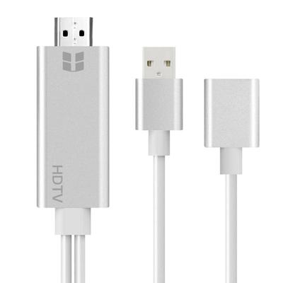 Onten 7562 USB female naar HDMI telefoon naar HDTV adapter kabel voor iPhone/Android