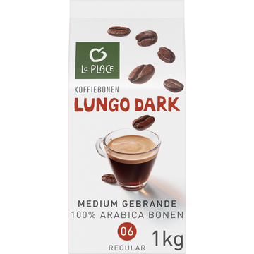 La Place Koffiebonen Lungo Dark 1KG bij Jumbo