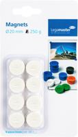 Magneet legamaster 20mm 250gr wit 8 stuks - thumbnail