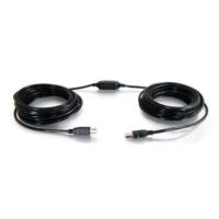 C2G Legrand USB Long Extension Cable, USB A to B Cable, Black Plug and Play Cable, 12 Meters (39.36 Feet) USB Extension Cable, 1 Count, C2G 38998 - thumbnail
