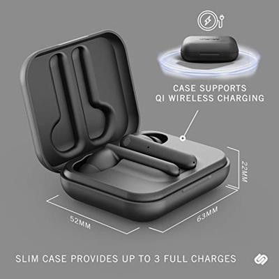 Urbanista Paris True Wireless Oortelefoon 20u speeltijd draaloze oplaadcase en bluetooth 5.0, ruisonderdrukkende koptelefoon met touch controls, ingebouwde microfoon, compatibel met Android en iOS