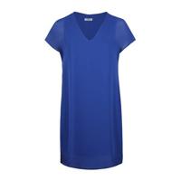 Paprika semi-transparante jurk blauw - thumbnail