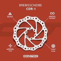 CONTEC remschijf "cdr-1" ct brake rotors cdr-1 160mm x 1.8mm 6-hole - thumbnail