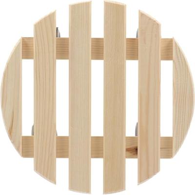 Esschert Design Plantentrolley Rond Indoor Naturel - thumbnail