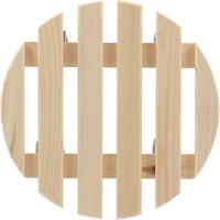 Esschert Design Ronde Houten Plantentrolley 28.7x28.8x8.3 cm - thumbnail
