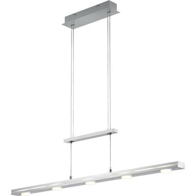 Rechthoekige LED Hanglamp 21W Mat Nikkel - Dimbaar & Kleur Aanpasbaar