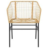 7-delige Tuinset poly rattan glas bruin - thumbnail