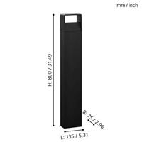 Eglo Led terraslampDoninni 1 antraciet - 98272 - thumbnail