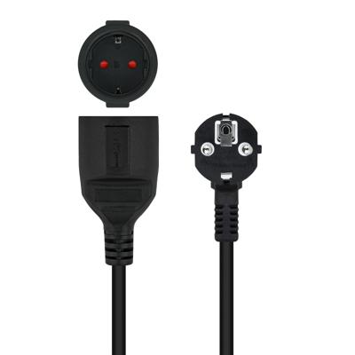 Verlengbare Kabel NANOCABLE 10.22.0602-BK (2 m) - thumbnail