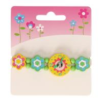Horloge Hout Bloem - thumbnail