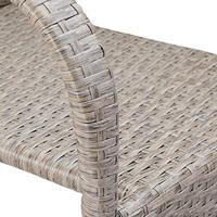 Polyrattan Stapelstoel Comfort Set van 4 kleur Creme - thumbnail