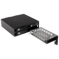 StarTech.com Wissellijst voor 2,5 inch SATA/SAS-schijven, 4 stuks, mobiel rek voor SATA II en III - thumbnail