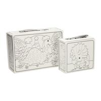 Wins Holland kleur je eigen dinokoffertjes, set van 2 - thumbnail