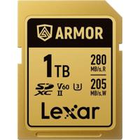 Lexar Pro Gold Armor 1TB SDXC UHS-II V60 - R280/W210 MB/s - IP68 - thumbnail