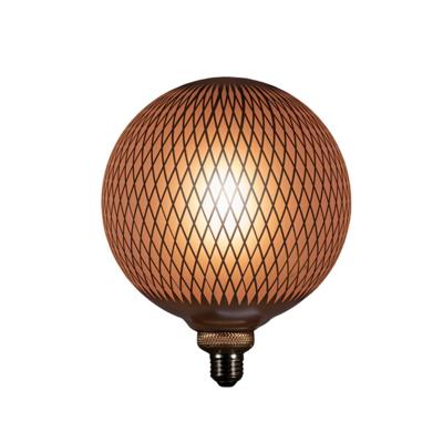 Led Bulb Grid Pattern Matt Gold 200 x 280 mm 5W-2200K en E27 Fit Anna's Collection - Annas collection