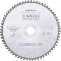 Metabo ALUMINIUM CUT PROFESSIONAL 628443000 Cirkelzaagblad 216 x 30 x 1.8 mm Aantal tanden: 58 1 stuk(s) - thumbnail