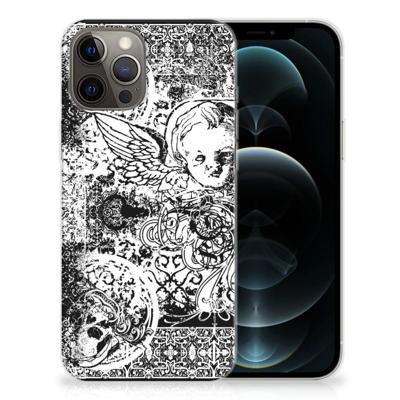 Silicone Back Case iPhone 12 Pro Max Skulls Angel Silicone Back Case iPhone 12 Pro Max Skulls Angel