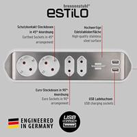Brennenstuhl Estilo Hoekstekkerdoos 4-voudig - thumbnail