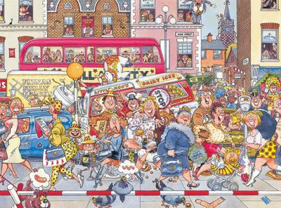 Jumbo Wasgij Retro Original 3 puzzel Werk aan de weg - 1000 stukjes